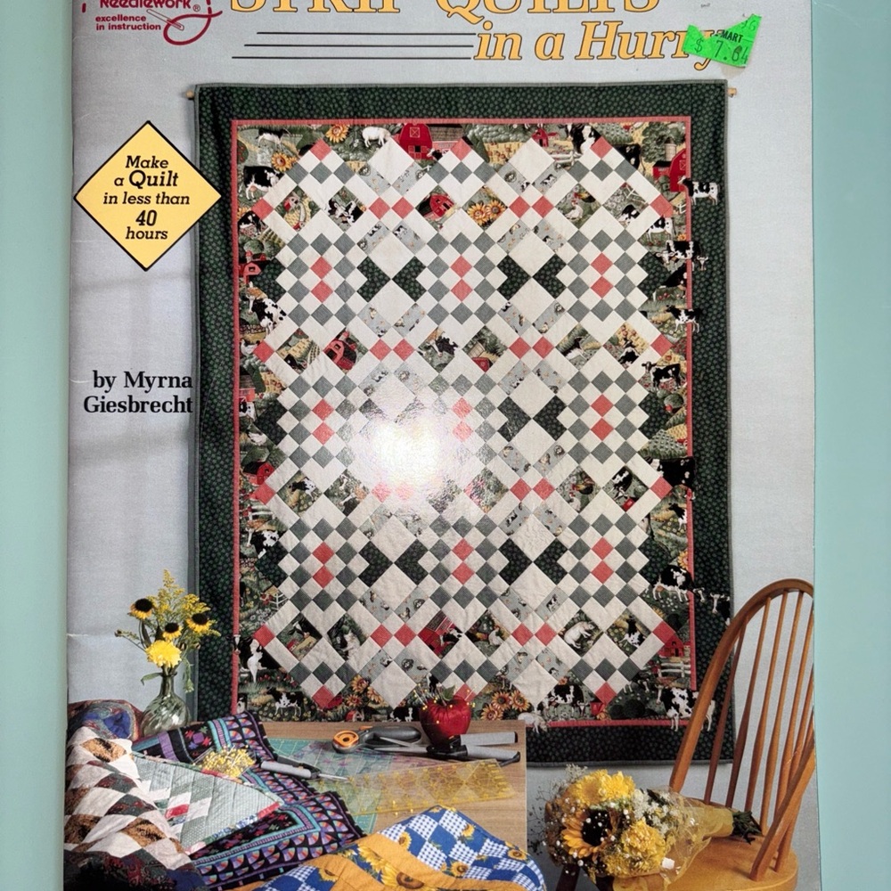 Vintage Quilt Sewing Book - Multicolor